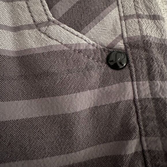 Lululemon Athletica Mens Chino Black/Gray Shorts Size 36 Golf Causal Stretch - Picture 6 of 7